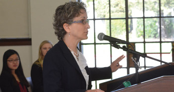 Involving students in real-world projects is a priority for Business Professor Mara Winick.