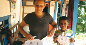 Kathryn McDaniel ’15 is serving in the Peace Corps in a village in Nepal, where she is developing a mental health awareness program.